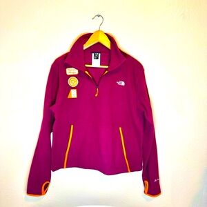 The North Face fleece half zip Womens L